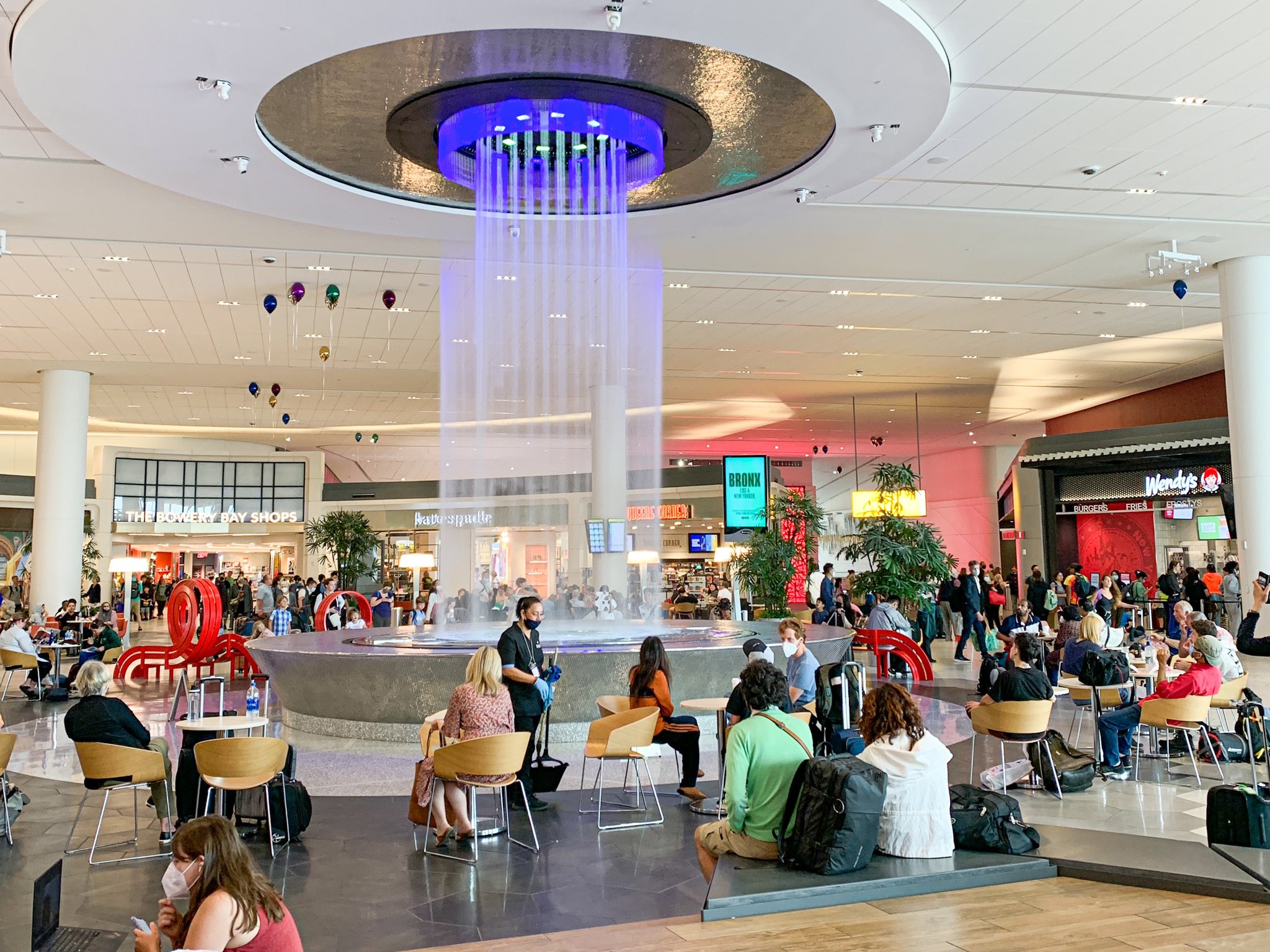 LaGuardia Airport Terminal B. Location still. Employment history. Not a CDM Suite contract.
